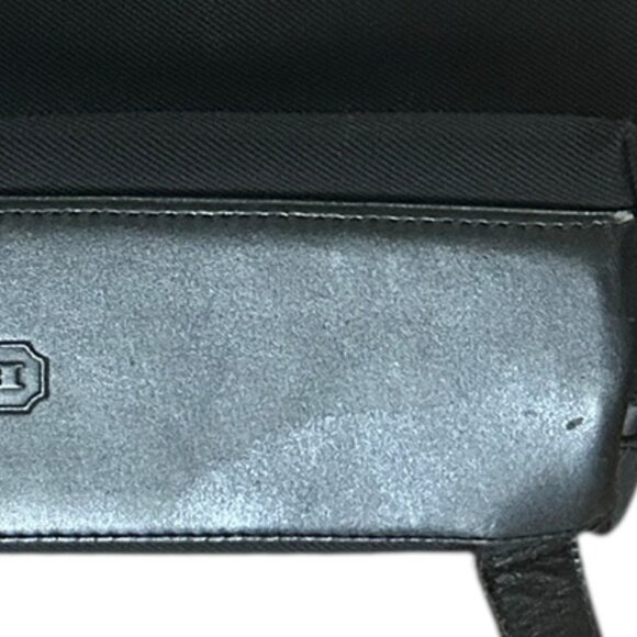 Coach Vintage Mercer Nylon & Leather Backpack Black Travel Bag Lightweight - Picture 3 of 9